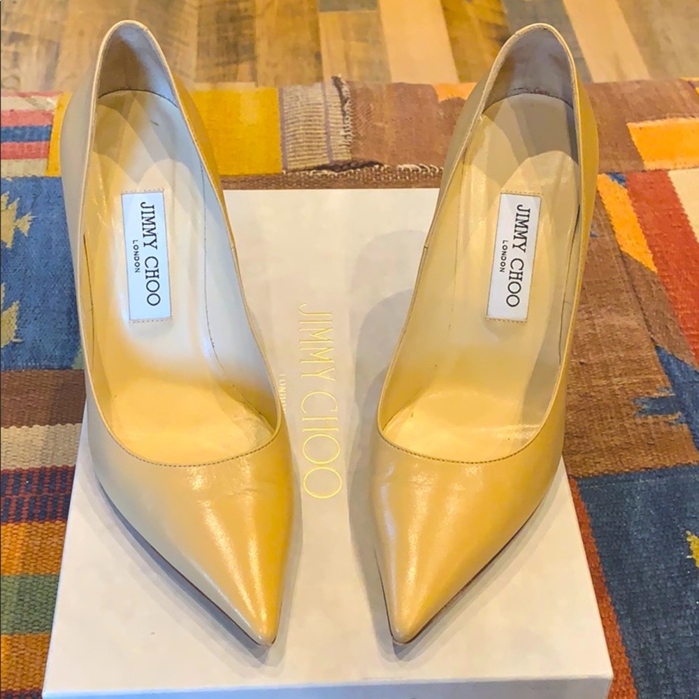 Jimmy Choo Kid Leather Heels